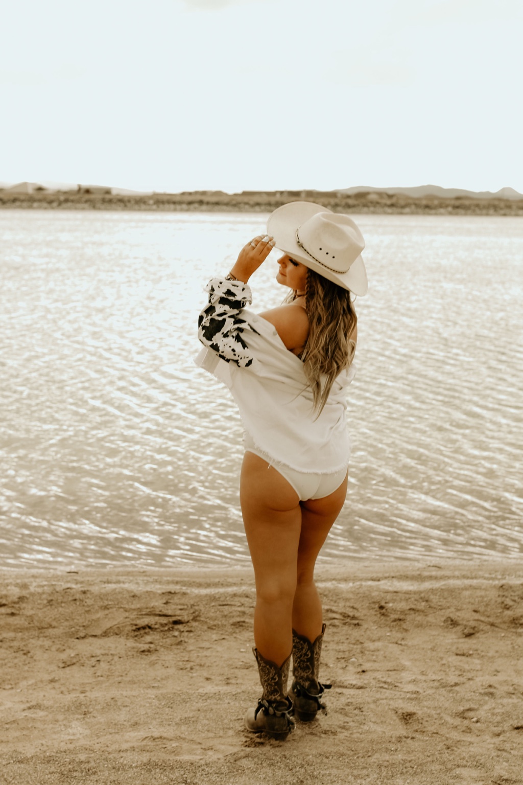 Sunshine Glow Co. lifestyle campaign at the water